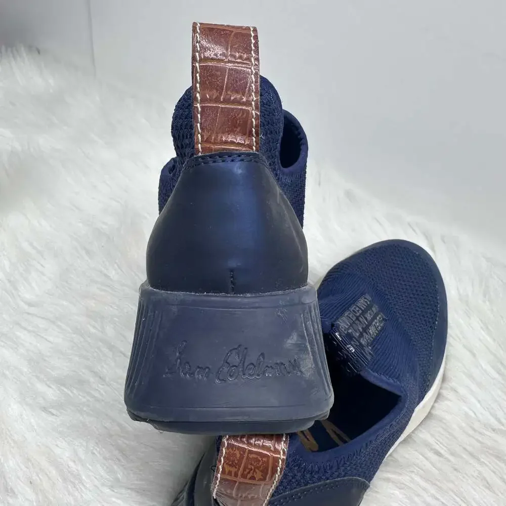 SAM EDELMAN Women's Size 6.5  Dania Sneakers Navy Blue Slip On Shoes‎